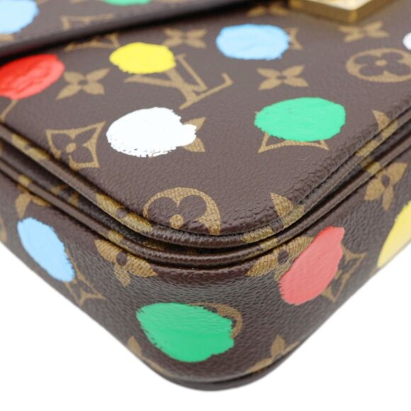 Louis Vuitton  LV x YK Dots Metis Pochette Monogram Painted Dots Crossbody Bag B - Picture 8 of 13